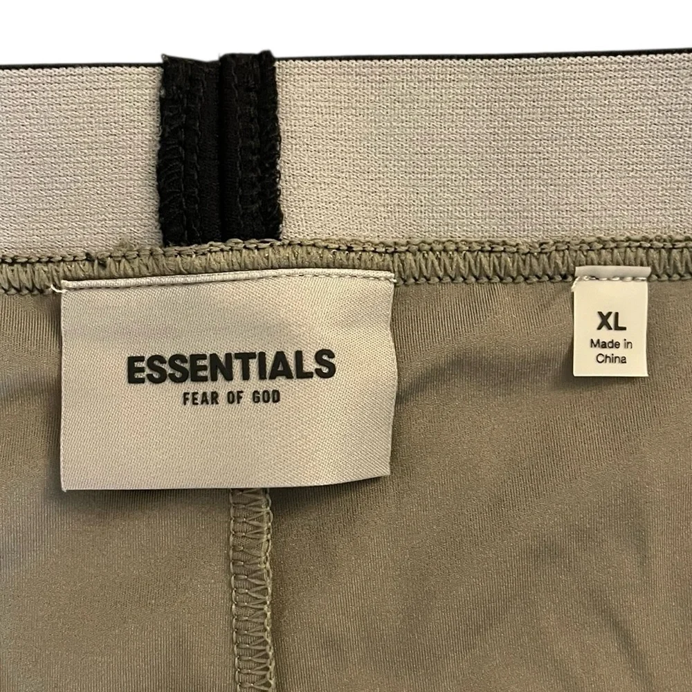 Essentials Fear Of God Mens XL Gray Compression‎ Shorts